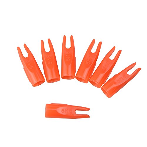  ZSHJG 50Pcs Tir à l'arc Flèche Encoches Plasti...