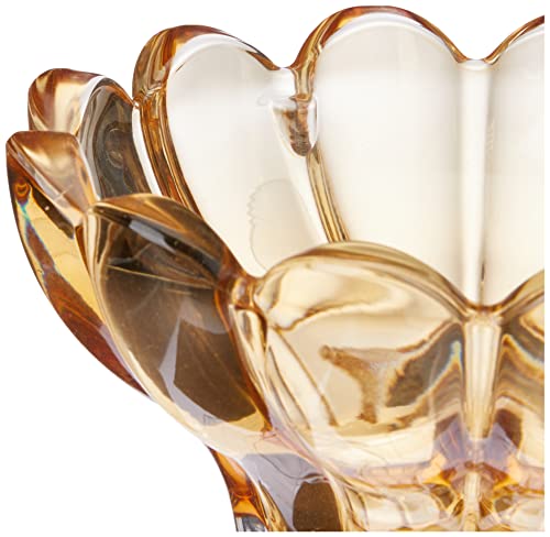 POTICHE DECORATIVO CRISTAL TULIP ÂMBAR 18x24cm