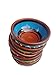 Cactus Canyon Ceramics Spanish Terracotta 5-Piece Tiny Super Small Mini-Bowl (Pinch Bowls) Set, Multicolor