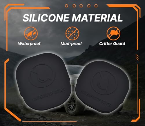 Image of 2pcs Silicone Car Frame Tube Hole Plugs for Ford Ranger 2023 2024 2025 Waterproof Frame Holes Cap Ford Ranger T9 Accessories Rear Wheel Well Cover Anti-Layer Sandproof Critter Defense