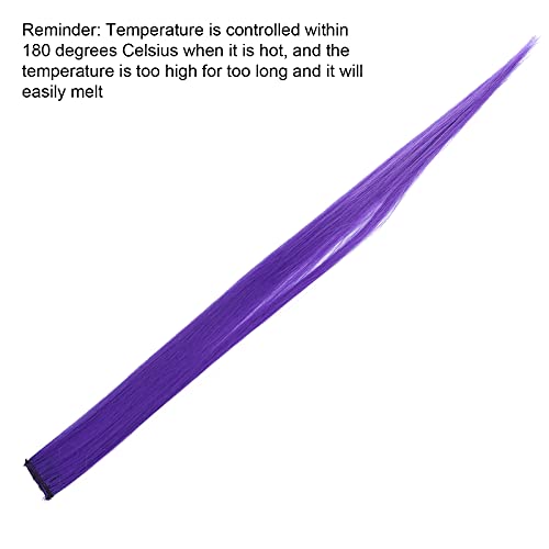 Extensões de cabelo colorido arco-íris tramas extensões de cabelo colorido grampo de 55 cm, para ext