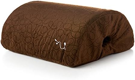 Deluxe Lower Back Support Memory Foam Pillow With Bonus Remote Control And IPad or Kindle Holder.