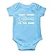 AW Fashions New Member Of The Band Baby Bodysuit Funny Family Newborn Outfit for Boys or Girls Clothing (12 Months, Light Blue)