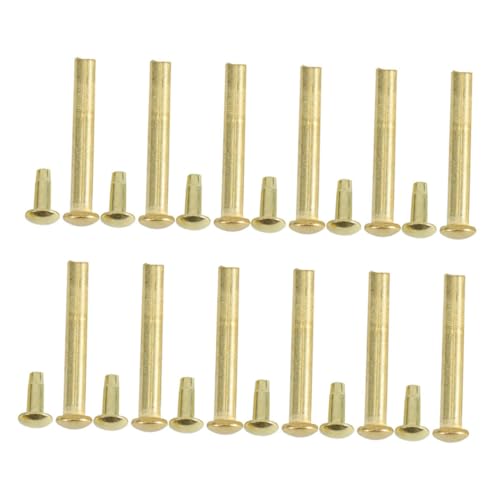 SOLUSTRE Fan Repair Hardware Set 12pcs Folding Fan Replacement Hardware Shaft Rivet and Nut for DIY Handmade