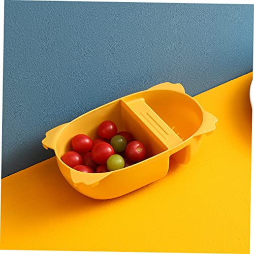 Colador para fregadero cocina amarillo plástico miniatura 5