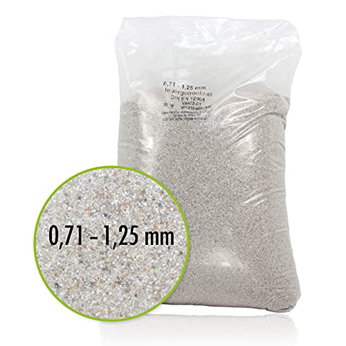 Höfer Chemie 25 kg Sable de Quartz Premium pour Filtre de Piscine 0,71-1,25 mm - Idéal pour Filtration d'eau Potable, Fabriqué en Allemagne
