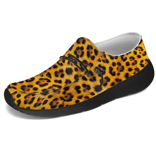 Quorax Women's Men's Leopard Print Loafers Slip-on Shoes Walking Shoes Gifts for Women Men3