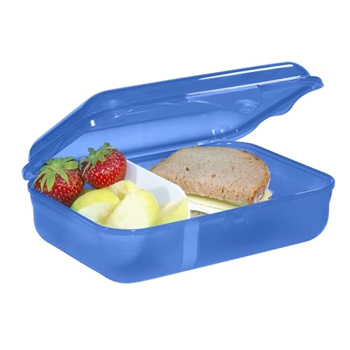 Step by Step Lunchbox „Starship Galactus“, blau, mit Trennwand und Klickverschluss, spülmaschinenfest, BPA-frei… – Ansicht 2