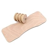 Balance Board aus Naturholz ist handgefertigt und wurde leicht modifiziert, um es schön zu machen. Es kann auch mit der ganzen Familie verwendet werden.