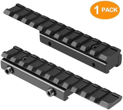 LONSEL Dovetail to Picatinny Rail Adapter 11mm Dovetail to 21mm Picatinny Rail Convert Mount - Low Profile Scope Riser Rail Adaptor - Base Mount 3/8" to 7/8" Converter Alternate view