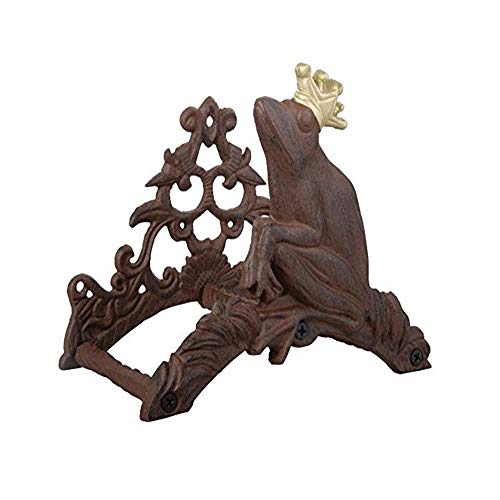 Hose Holder Garden Hose Rack,Frog Pattern Wall Mounted Hose Butler Heavy Metal Water Pipe Holder for Garden Patio Hose Hose Hanger Wall Mounted Hose Butler ( Color : Brown , Size : 20X25x15.5cm )