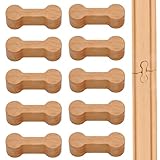 10 Stück Holzeisenbahn Zubehör,Wooden Brio Schienen,Holzeisenbahn Schienen,Schienenverbinder Für Lego Spielzeug,Zug Connector, Wiederverwendbare,Universal Verbinder Set,Für Brücke Gleise Weichen
