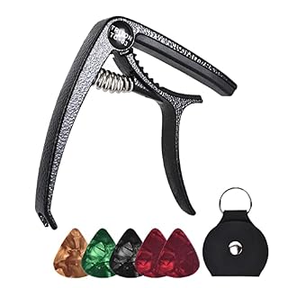 Gneric Capo de Guitare Universel en Alliage de Zinc pour Guitares acoustiques et électriques à 6 Cordes | Capo de… - Les Beatles, Paul McCartney, John Lennon, RIngo Starr, George Harrison