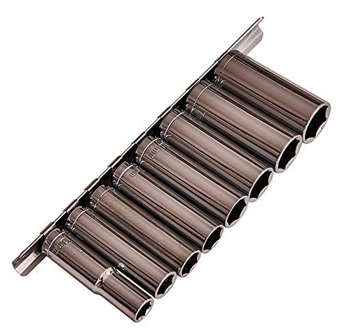 Am-Tech Ensemble de douilles longues 3/8 9 pièces