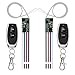 433MHz Universal Wireless RF Remote Control Switch DC 6V 12V 24V 1CH Channel Relay Wireless Secure RF Remote Control Switches Transmitter and Receiver kit, Momentary Toggle Latched Delay Mode(2 Pack)