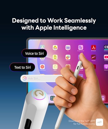 Lápiz para iPad con punta de aleación eiP Pencil X con fijación magnética estable 4