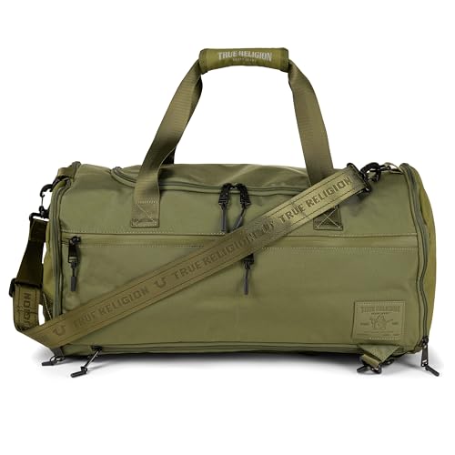 True Religion Duffle Backpack for Travel, Convertible Duffel Gym Bag