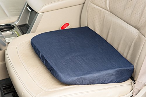 Wedge Cushion – Chair Support Pillow – Back Pain Pressure & Soreness Relief – Improve Posture (Single Pack, Navy Poly/Cotton Cover) #TOP5