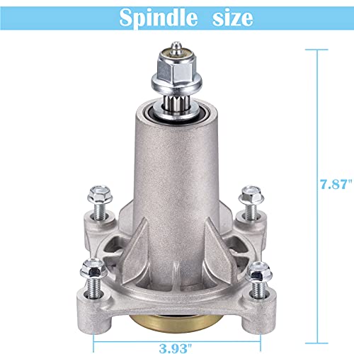 Spindle Assembly Fits For Craftsman/Husqvarna/Ariens/Poulan - Mandrel Fit For 42" 46" 48" 54" Mower Deck, With Thread Bolts And Grease Fittings, Replaces 192810 532187292 532187281 567253301 587819701 #TOP4