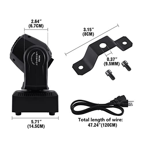 Ygreap 2Pcs 60W Led Moving Head Stage Lights Dmx512 Control Led Strobe Dj Lights #TOP7