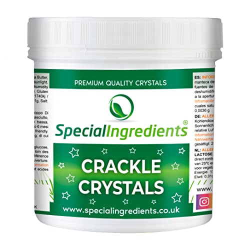 Special Ingredients Crackle Crystals Knallbrause 500g Höchster Qualität, GVO-frei, Ideal für Kuchen, Bonbons und Eiscreme Cover