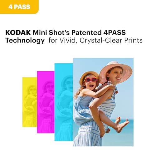 Image of Kodak Mini Shot 2 ERA 4PASS 2-in-1 Instant Camera and Photo Printer (2.1x3.4) (Camera + 68 Sheets)