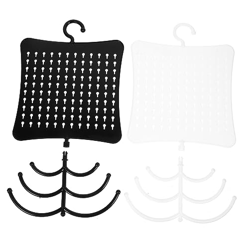 Ipetboom 2 piezas Soporte de Pared para Joyería Organizador Adhesivo Colgador Pulseras Anillos Exhibidor Práctico para Colgar Collares y Pendientes Hogar o Tienda