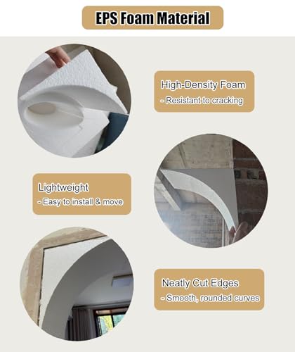 Kits de decoración prefabricados para arcos interiores con moldes de espuma para marcos de puerta 4