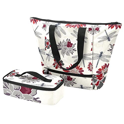 Sac isotherme Libellule avec boîte à déjeuner étanche pour l'école