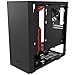 NZXT S340 Mid Tower Computer Case, Matte Black/Red (CA-S340MB-GR)