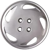 RYELDOM Copricerchi 14 Pollici Compatibili con Fiat Punto, Set 4 Coppe Ruota Auto in Nylon Flessibile e Resistente, Copriruota per Cerchi in Acciaio, Made in Italy