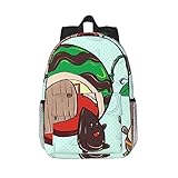 MYGANN Sunflower Seeds Watermelon Seeds 15in Laptop Bag, Men Women Adjustable Shoulder Strap Outdoor Travel Gym Bag, Black, One Size