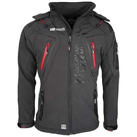 Geographical Norway Techno Softshelljacke Herren Kapuze Cover