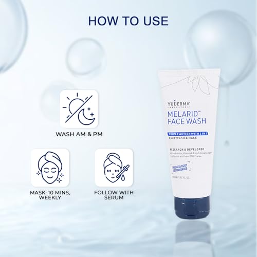Image of YUDERMA Melarid Triple Action Face Wash & Mask, 100 Gm