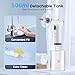 Ear Wax Removal, Electric Ear Cleaning Kit with Light, FSA-HSA-Eligible, Ear Irrigation Kit with 4 Pressure Modes, Safe and Effective Ear Flush Kit with Ear Cleaner - Includes Basin, Towel & 15 Tips