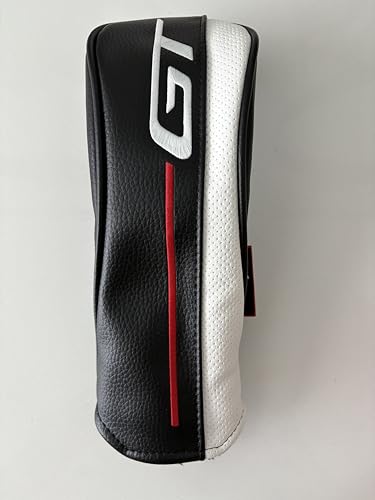 Titleist GT�n�C�u���b�h���X�L���[�S���t�N���u�w�b�h�J�o�[ �u���b�N&�z���C�g ���߉\�ȃ^�O GT1 GT2 GT3�Ή�