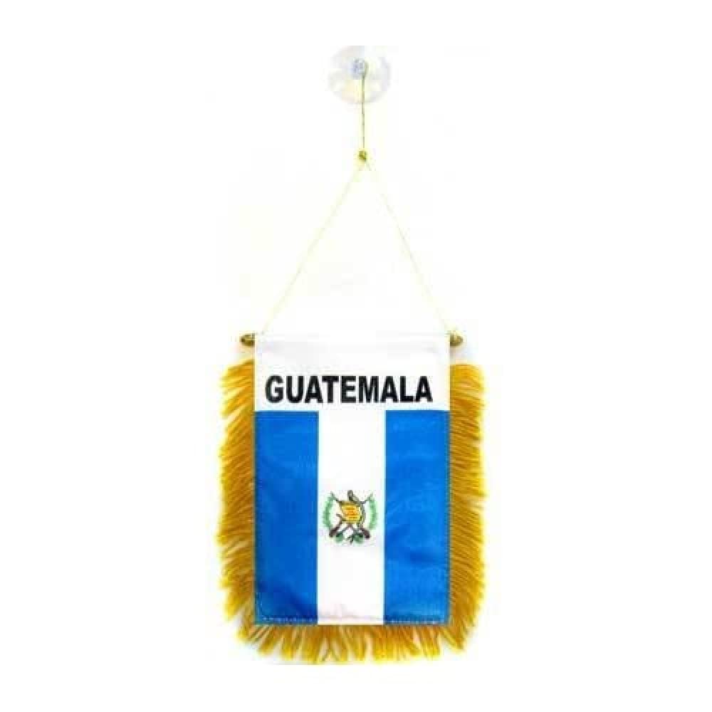 AZ FLAG Guatemala Car Flag 4x6 in 100D Polyester Suction Cup