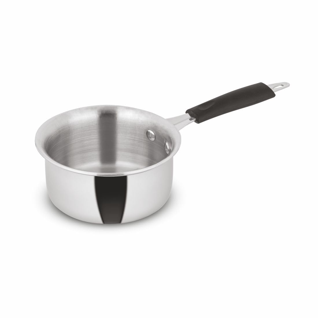 Orange Triply Cute Series Mini Sauce Pan 800ml (120mm) | Ideal for Tea, Coffee, Milk & Sauces | Heavy Bottom | Induction & Gas Friendly | 2.5mm Thick Base | Cool-Touch Handle | 5 Year Warranty