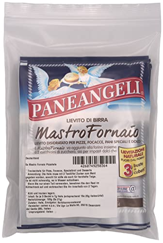 5x Mastro Fornaio Pizzahefe 21g Italienisch für Pizza und Focaccia Trockenhefe Paneangeli (105g)
