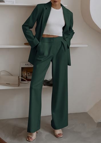 image for PRETTYGARDEN Women's Fall 2 Piece Outfits Business Casual Blazer Jacke