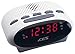 iCES ICR-210 white Uhrenradio (2X Weckzeiten, Schlummerfunktion, Sleeptimer) weiß