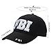 ERDOGLY FBI Hats, Police Officer Costume Accessories Include Agent Hat Baseball Cap with Cop Badge, Secret Service Earpiece and Black Sunglasses, 3D Embroidered Cop Hat for Adults Men Women
