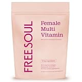 Women's Multivitamins & Minerals with Marine Collagen & Hyaluronic Acid | 27 Essential Vitamins, Minerals, & Botanicals | Gluten-Free & No Synthetic Fillers or Binders | 60 Tablets | Free Soul