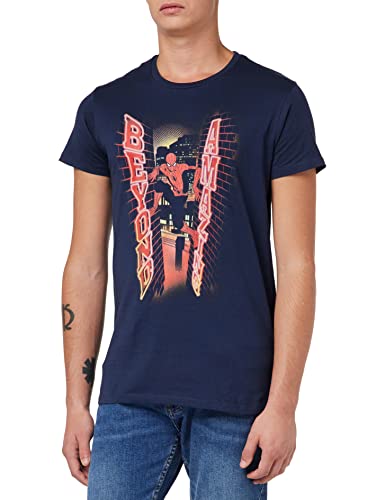 T-Shirt Homme Marvel Memarcots242 noir haut à manches courtes imprimé