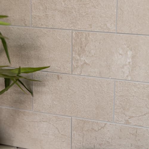Create Your World dc fix Sandstone Tiles Self-Adhesive Premium Wall Tiles (1 Tile) 30.5CM X 30.5CM
