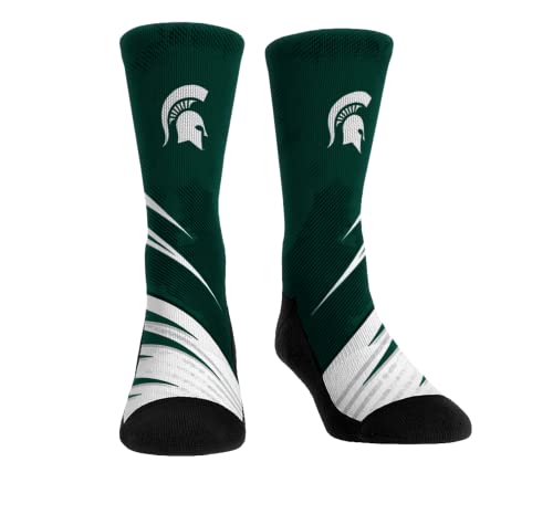 Rock 'Em NCAA Michigan State Spartans - Slash Slant Socks (L-XL)