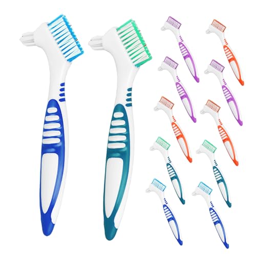Brosse à dentier brosse dure pour un nettoyage complet de prothèse
