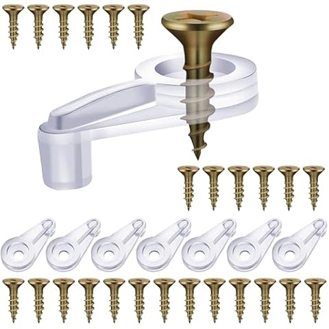 Blulu 50 Pack Glass Retainer Clips Kit Cover