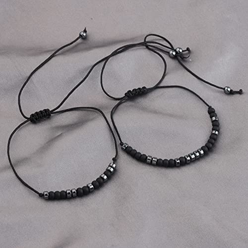 MAOFAED Couple Morse Code Bracelet - Daddy And Baby Girls Gift - Daddydom Gift3