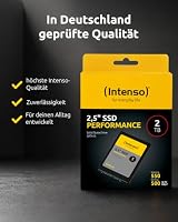 Intenso Interne 2,5" SSD SATA III Performance, 2 TB, 550 MB/Sekunden, Schwarz – Ansicht 8